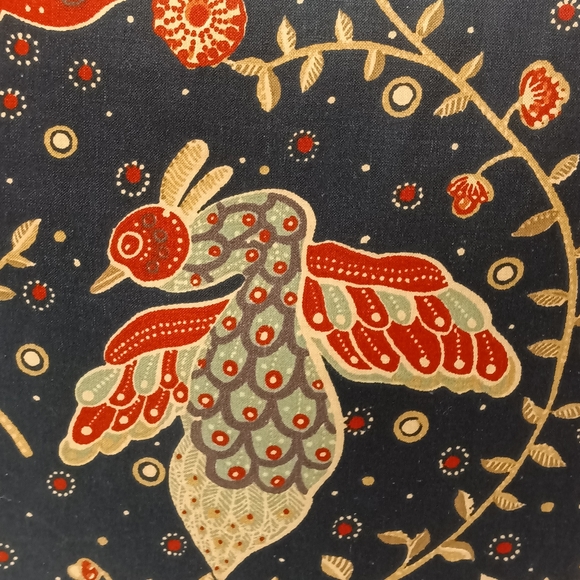 Custom-made Home Decor P. Kaufman China Zoo Cotton Chintz Fabric w/ Wide Piping - Picture 6 of 8